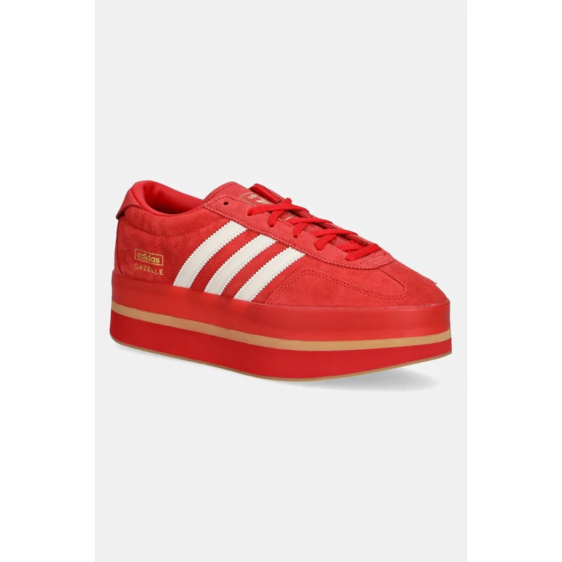 Αθλητικά adidas Originals Gazelle Stack χρώμα: κόκκινο, JS0238