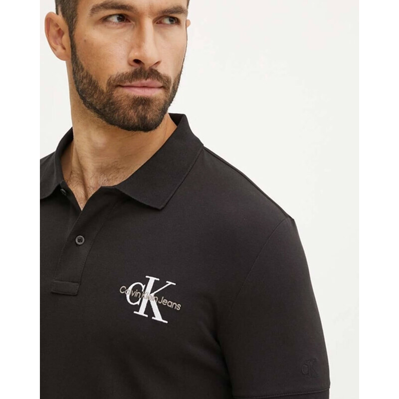 Ανδρική Κοντομάνικη Polo Μπλούζα Calvin Klein - Monologo