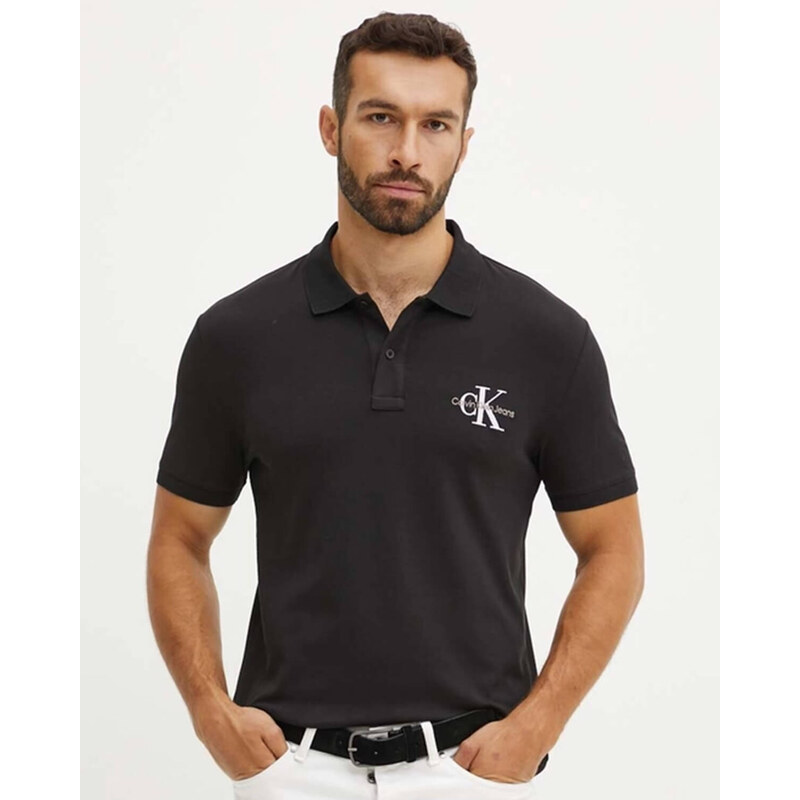 Ανδρική Κοντομάνικη Polo Μπλούζα Calvin Klein - Monologo