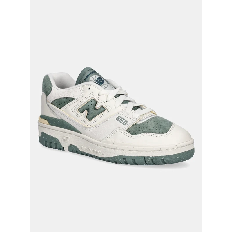 Δερμάτινα αθλητικά παπούτσια New Balance BBW550PE χρώμα: μπεζ, BBW550PE