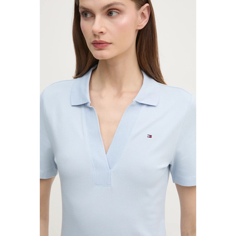 Φόρεμα Tommy Hilfiger χρώμα: μπλε, WW0WW42567