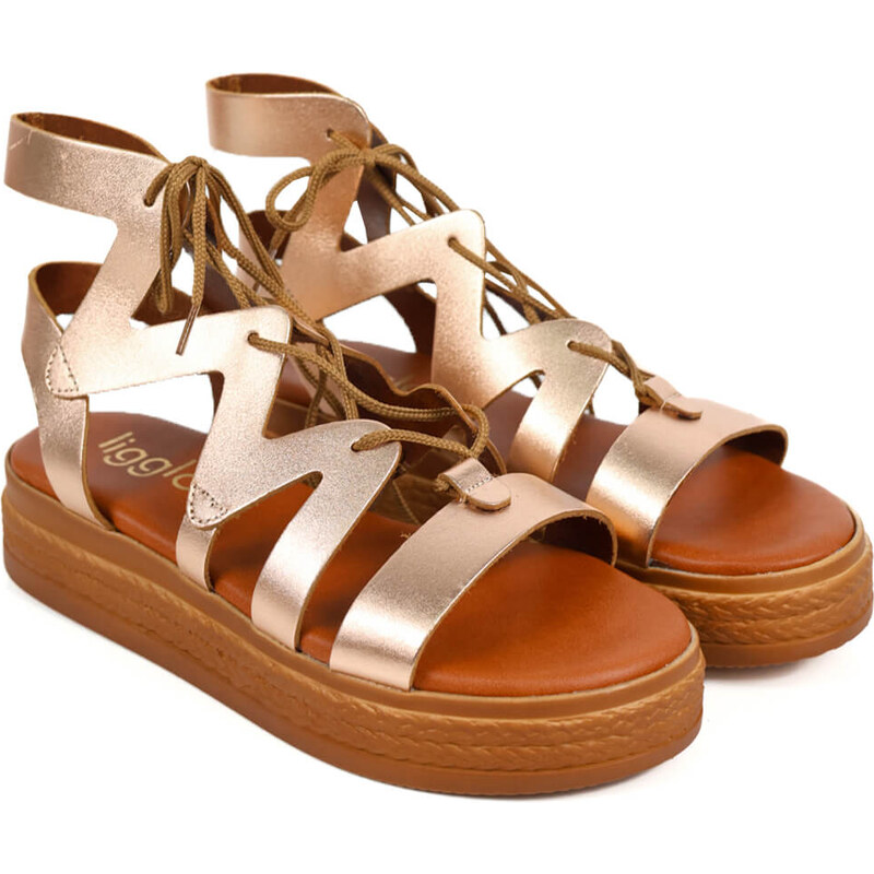 Ligglo Μπρονζέ Flatforms σε Αρχαιοελληνικό Σχέδιο
