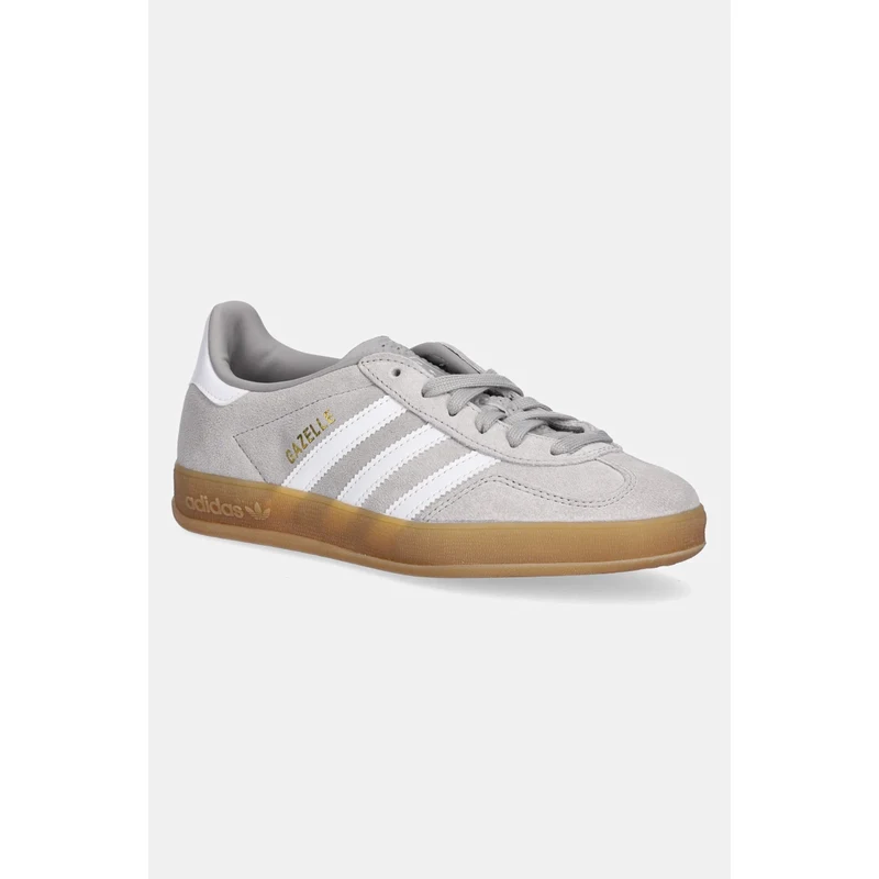 Σουέτ αθλητικά παπούτσια adidas Originals Gazelle Indoor χρώμα: γκρι, JQ0176