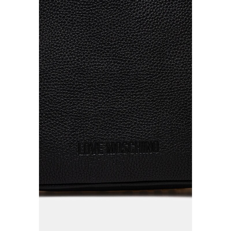 Σακίδιο πλάτης Love Moschino χρώμα: μαύρο, JC4030PP1