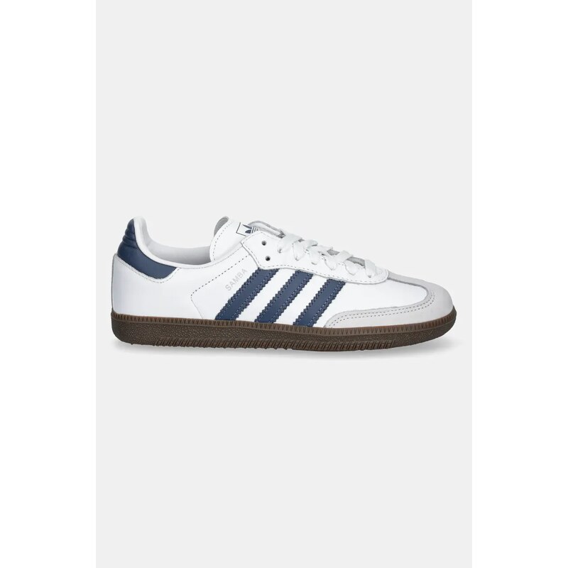 Δερμάτινα αθλητικά παπούτσια adidas Originals Samba Og W χρώμα: άσπρο, JH5688