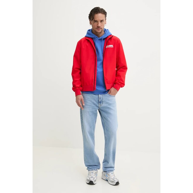 Μπουφάν Red Bull Racing x Pepe Jeans MARINA WINDBREAKER χρώμα: κόκκινο, RM400012