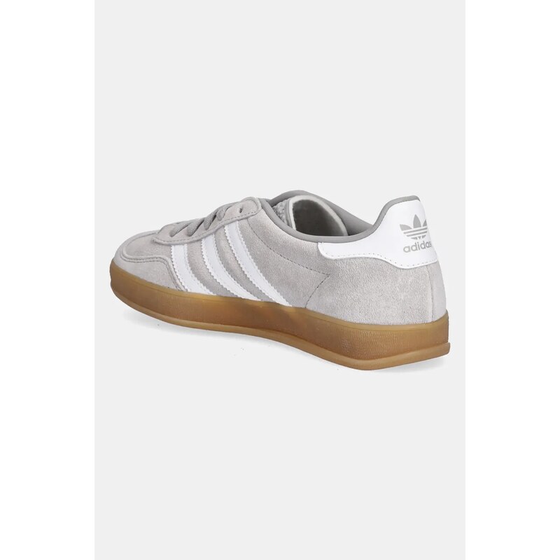 Σουέτ αθλητικά παπούτσια adidas Originals Gazelle Indoor χρώμα: γκρι, JQ0176
