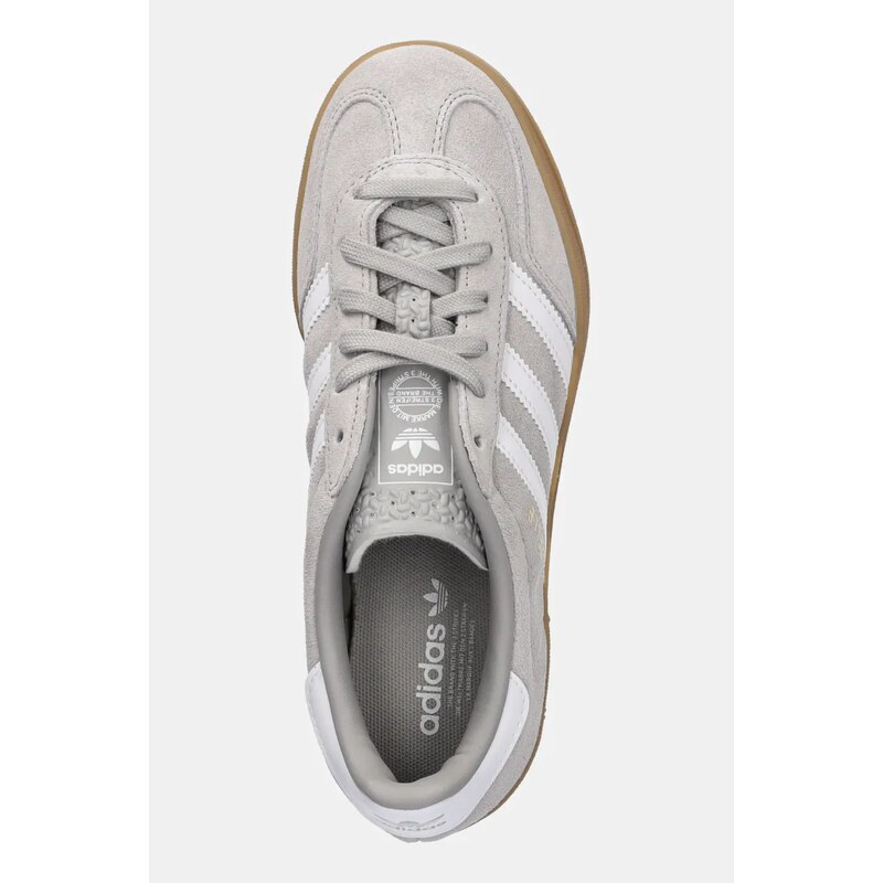Σουέτ αθλητικά παπούτσια adidas Originals Gazelle Indoor χρώμα: γκρι, JQ0176