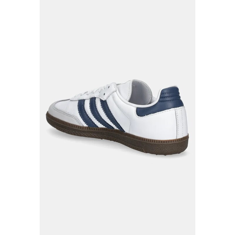 Δερμάτινα αθλητικά παπούτσια adidas Originals Samba Og W χρώμα: άσπρο, JH5688