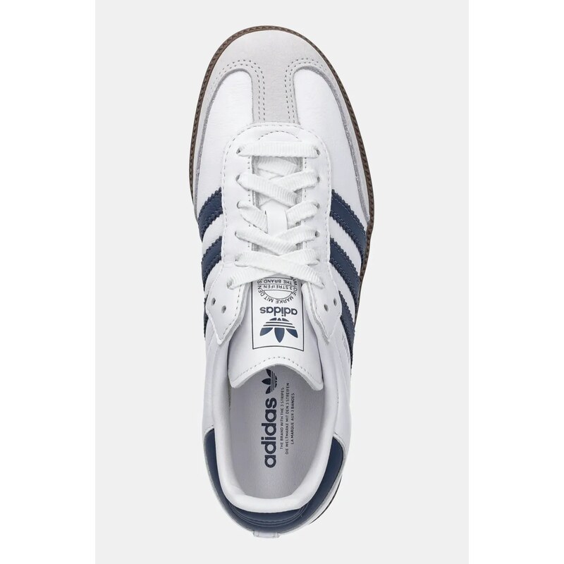 Δερμάτινα αθλητικά παπούτσια adidas Originals Samba Og W χρώμα: άσπρο, JH5688
