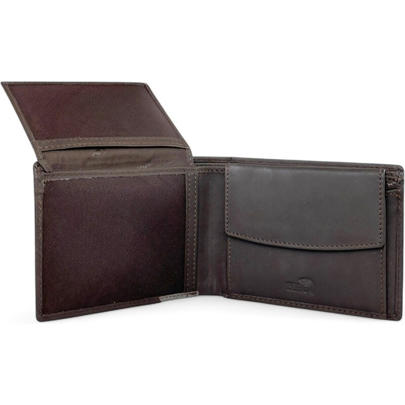 Δερμάτινο αντρικό πορτοφόλι Lavor 1-5926 Καφέ