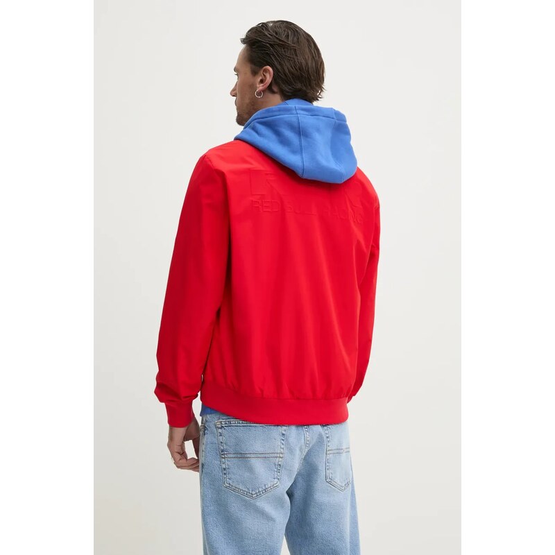 Μπουφάν Red Bull Racing x Pepe Jeans MARINA WINDBREAKER χρώμα: κόκκινο, RM400012