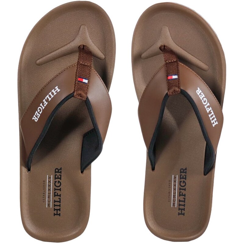 Tommy Hilfiger SLIDES FM0FM05440 PADDED COMFORT HILFIGER B SAND GV0 LEGACY BROWN