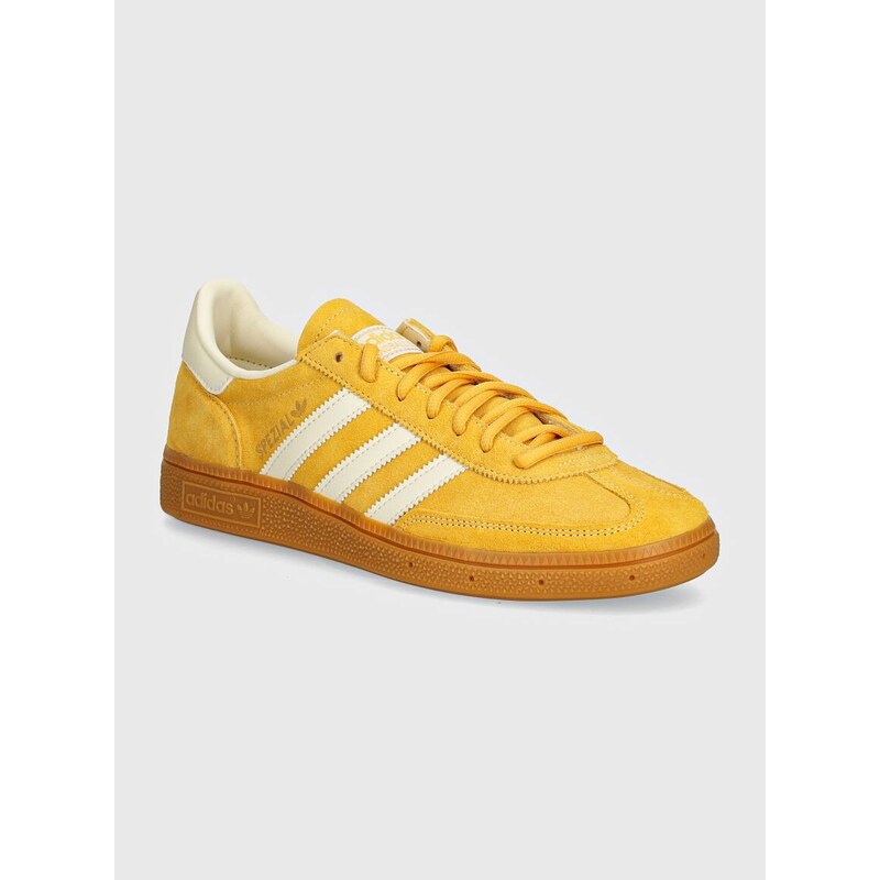 Σουέτ αθλητικά παπούτσια adidas Originals Hanball Spezial χρώμα: κίτρινο, IF7088
