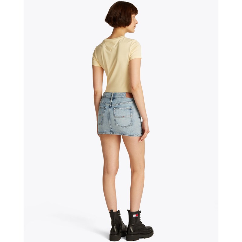 Tommy Jeans Φούστα μπλε ντένιμ
