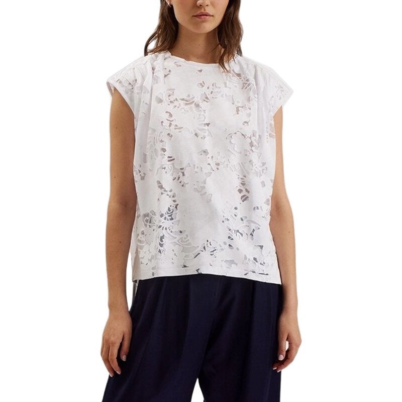 VLEENA PRINTED BURNOUT SLEEVELESS TOP WOMEN TED BAKER