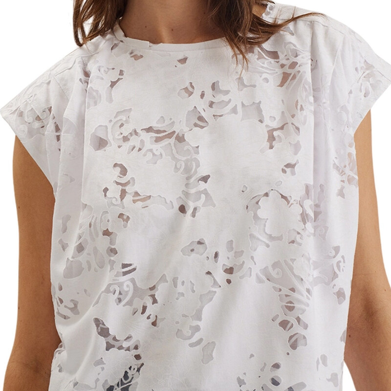 VLEENA PRINTED BURNOUT SLEEVELESS TOP WOMEN TED BAKER