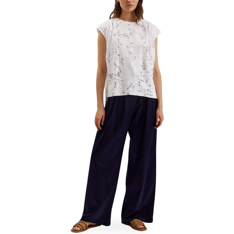 VLEENA PRINTED BURNOUT SLEEVELESS TOP WOMEN TED BAKER