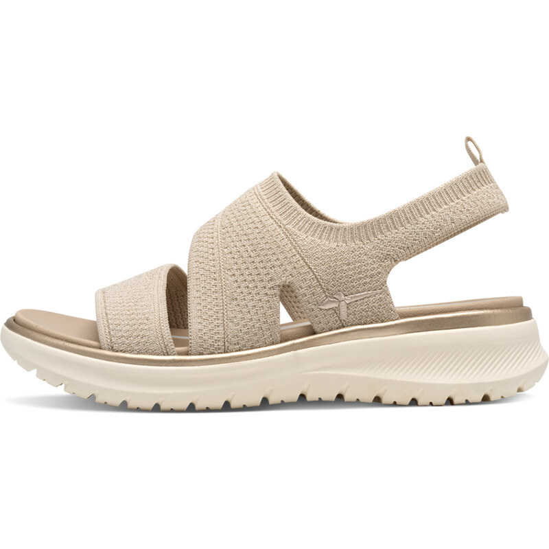 Tamaris Comfort Beige/Gold Ανατομικά Πέδιλα Μπεζ (8-88727-44-499)