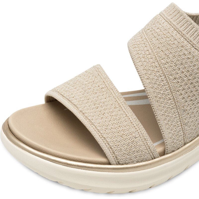 Tamaris Comfort Beige/Gold Ανατομικά Πέδιλα Μπεζ (8-88727-44-499)