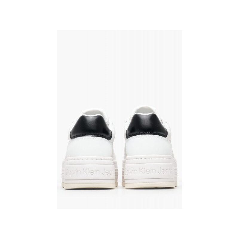 Γυναικεία Παπούτσια Casual Flatf.Mg Άσπρο Δέρμα Calvin Klein