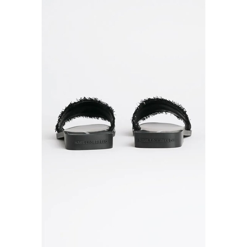 Παντόφλες Karl Lagerfeld SKOOT II χρώμα: μαύρο, KL80411