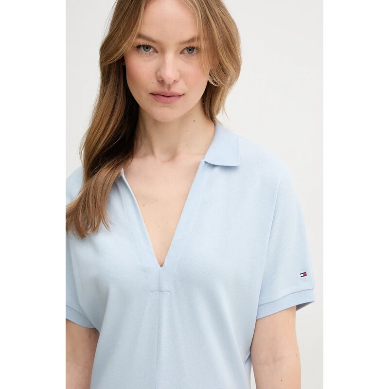 Φόρεμα Tommy Hilfiger χρώμα: μπλε, WW0WW44513