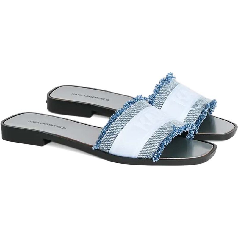 KARL LAGERFELD Σανδαλια Border KL80411 dlb-light blue denim