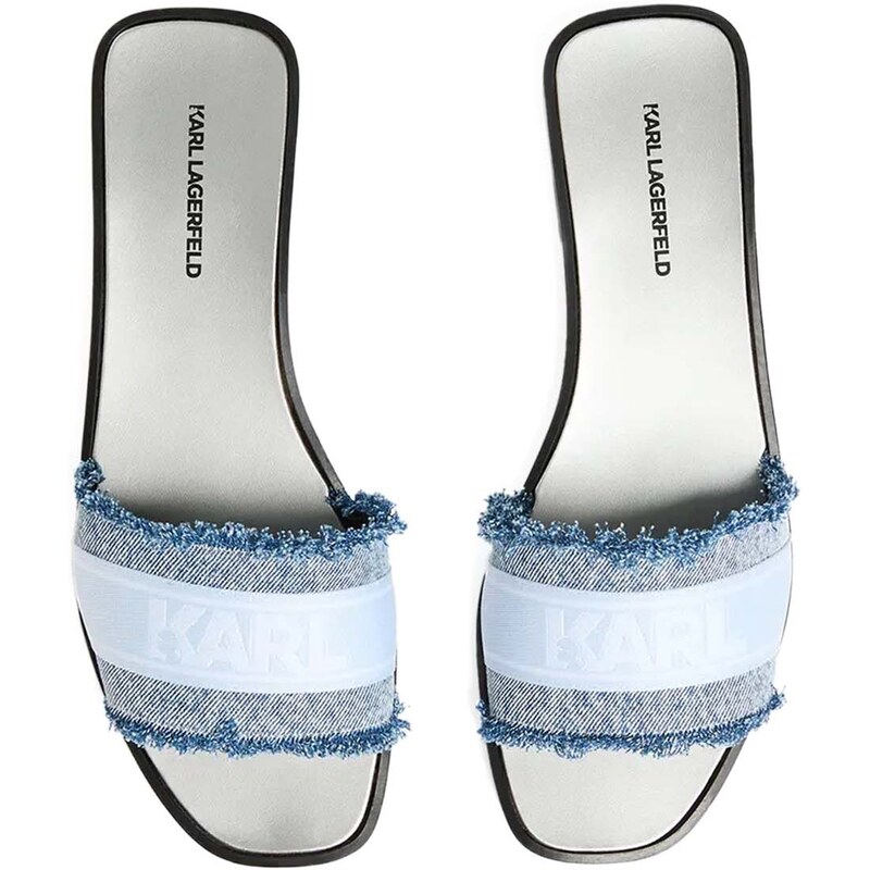 KARL LAGERFELD Σανδαλια Border KL80411 dlb-light blue denim