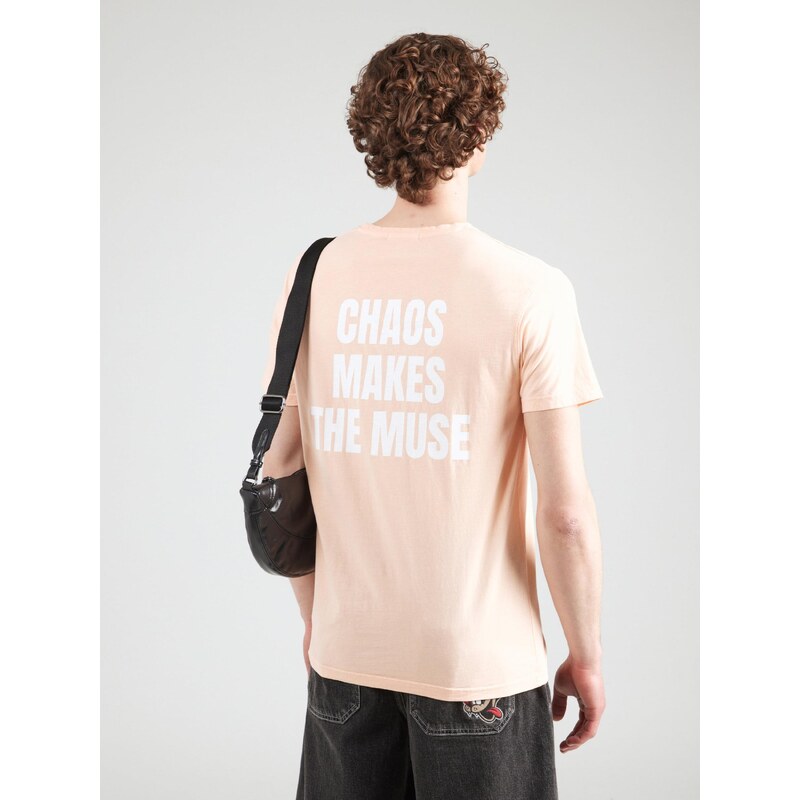 Kaotiko Μπλουζάκι 'CHAOS' βερικοκί / λευκό