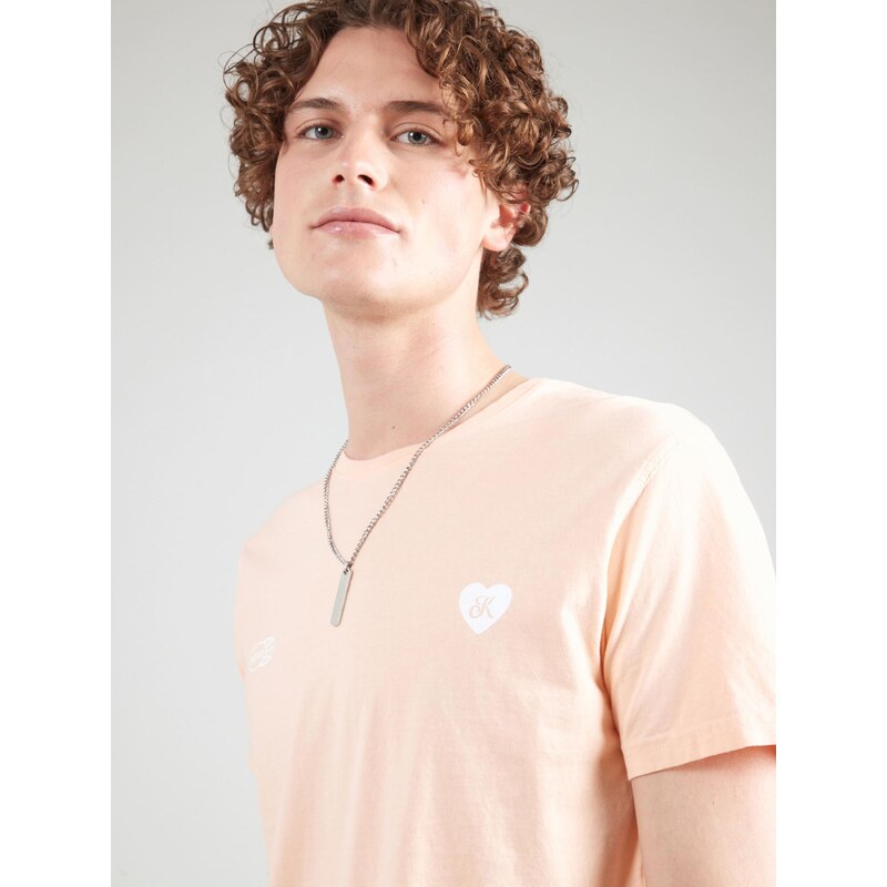 Kaotiko Μπλουζάκι 'CHAOS' βερικοκί / λευκό