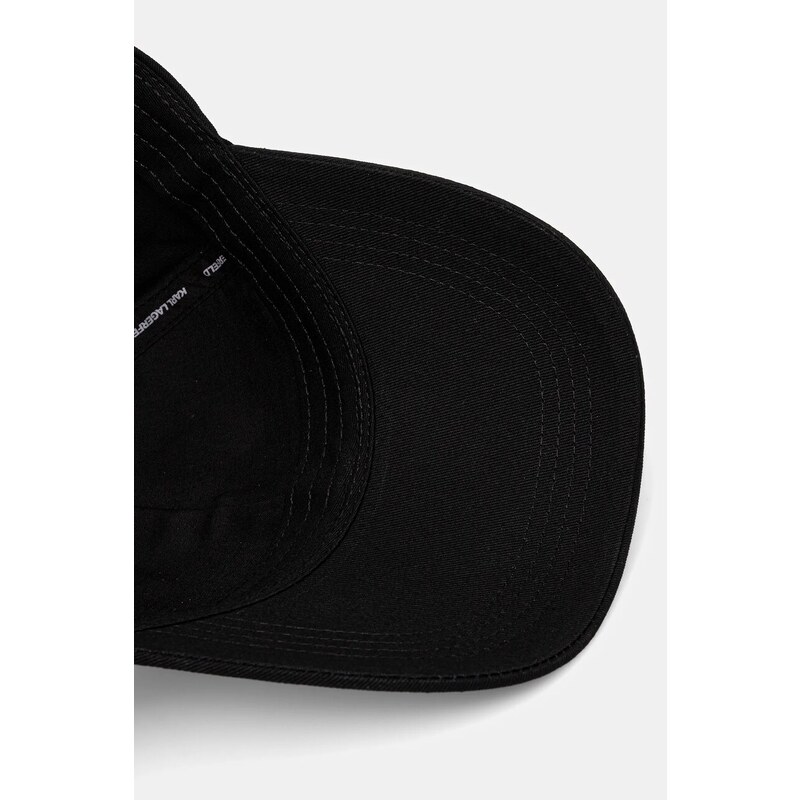 Βαμβακερό καπέλο του μπέιζμπολ Karl Lagerfeld IKON χρώμα: κόκκινο, A1W33037