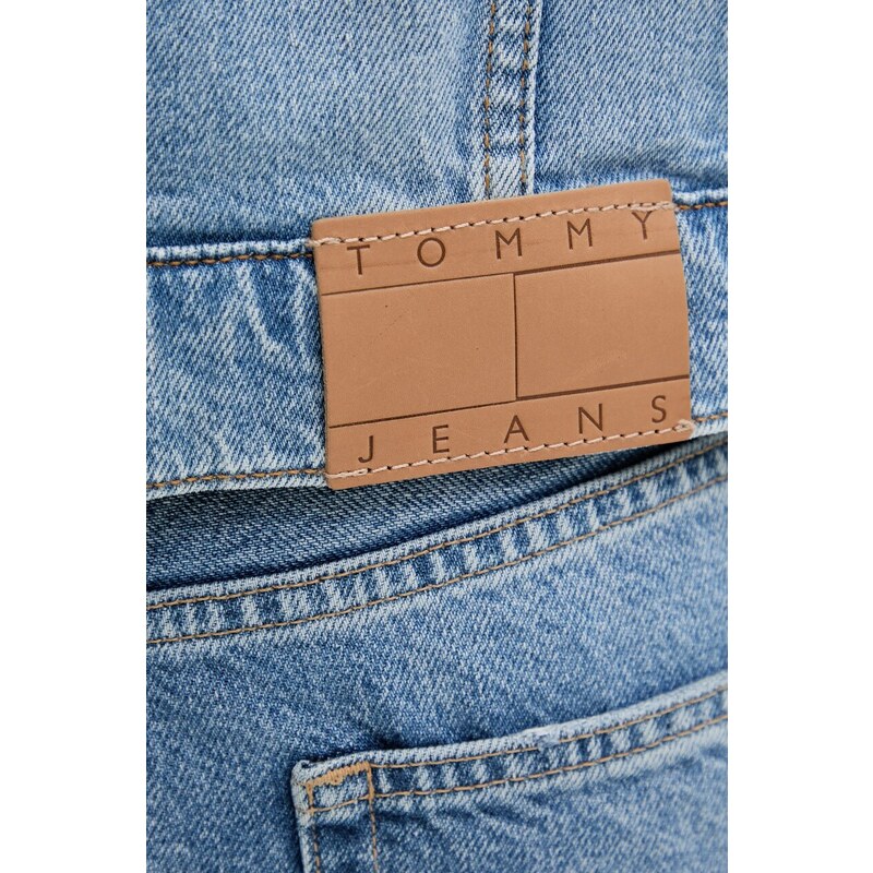 Τζιν μπουφάν Tommy Jeans χρώμα: μπλε, DM0DM21916
