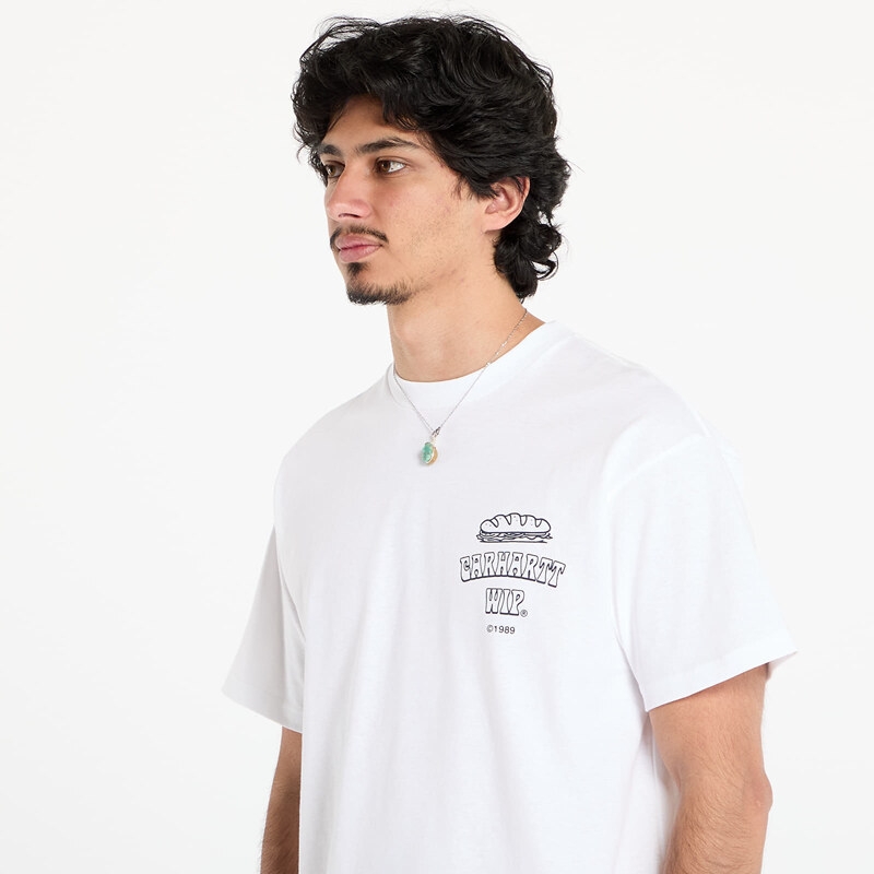 Μπλουζάκι Carhartt WIP Short Sleeve Sandwich T-Shirt UNISEX White M