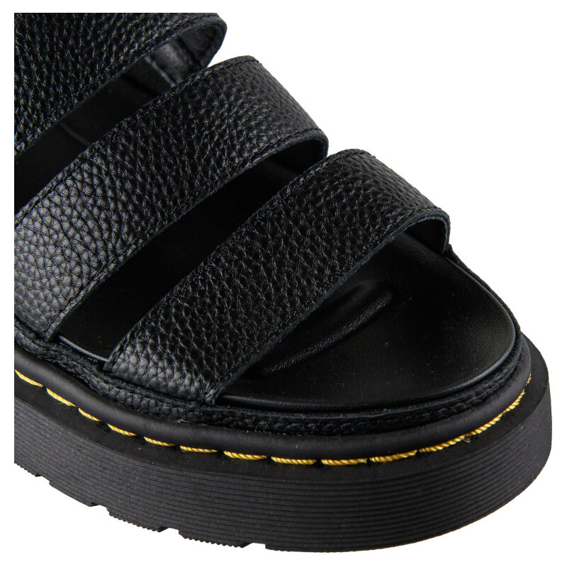 Silia D Μαύρο Gladiator Flatform Σανδάλι