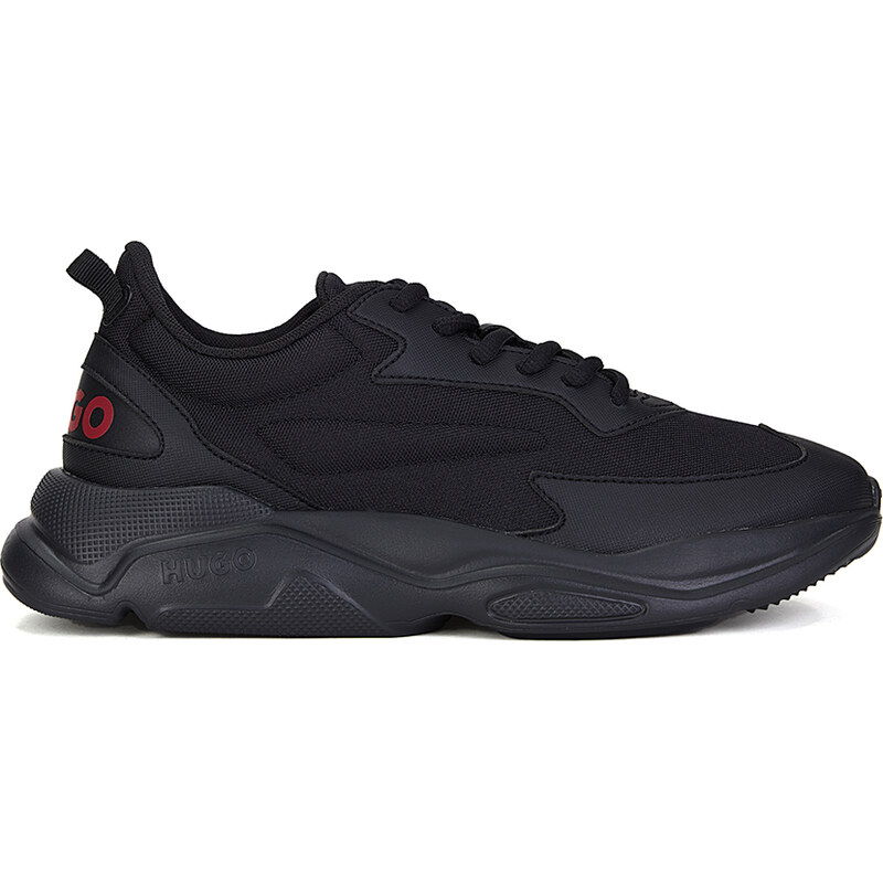 Hugo Ανδρικό Chunky Sneaker Με Μαύρη Σόλα Και Κόκκινο Logo