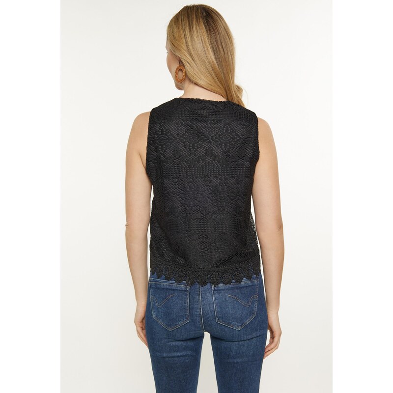usha FESTIVAL Γιλέκο 'Fashion Look' μαύρο