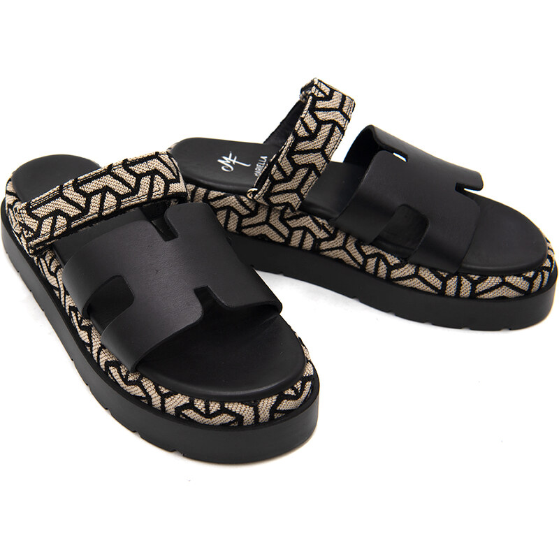 LEATHER PLATFORM SANDALS WOMEN MARIELLA FABIANI