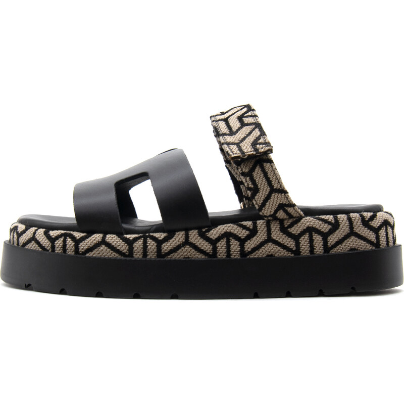 LEATHER PLATFORM SANDALS WOMEN MARIELLA FABIANI