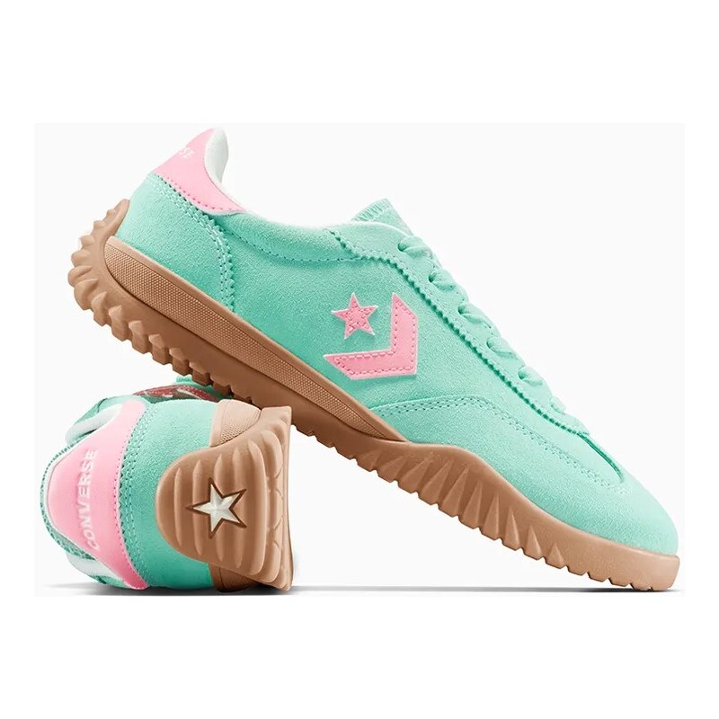 Δερμάτινα αθλητικά παπούτσια Converse Run Star Trainer χρώμα: πράσινο, A15090C