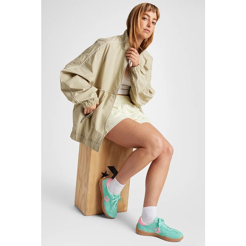 Δερμάτινα αθλητικά παπούτσια Converse Run Star Trainer χρώμα: πράσινο, A15090C