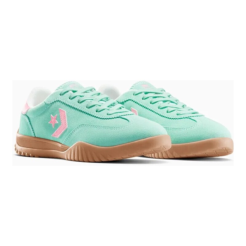 Δερμάτινα αθλητικά παπούτσια Converse Run Star Trainer χρώμα: πράσινο, A15090C
