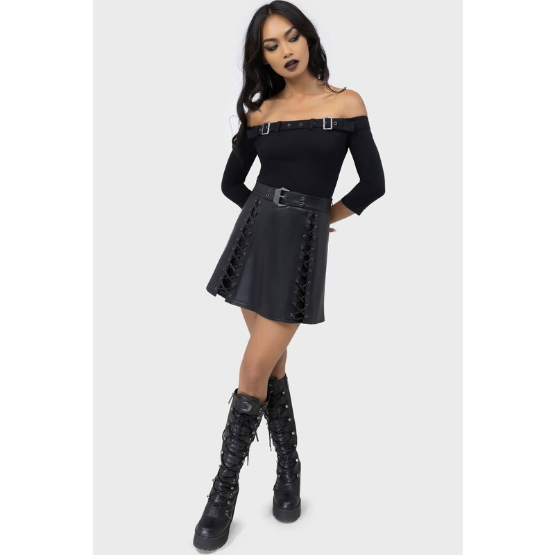Γυναικείο μπλουζάκι (top) KILLSTAR - Cryptarose - Black - KSRA012660