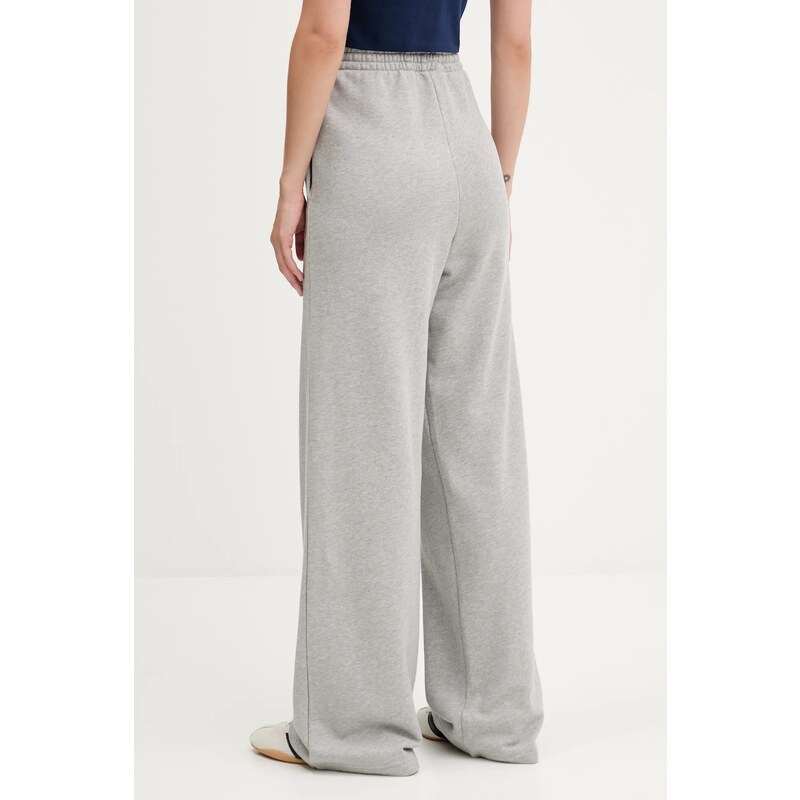 Βαμβακερό παντελόνι adidas Originals Essentials χρώμα: γκρι, JW2811