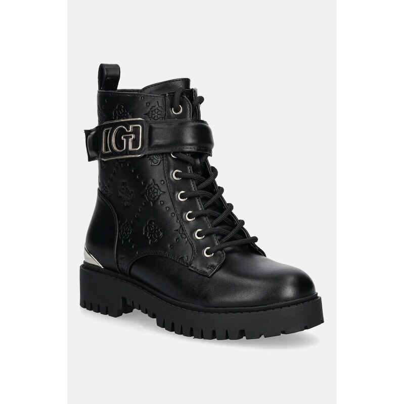 Μποτάκια Guess ORANDA2 χρώμα: μαύρο, FLTORA FAL10