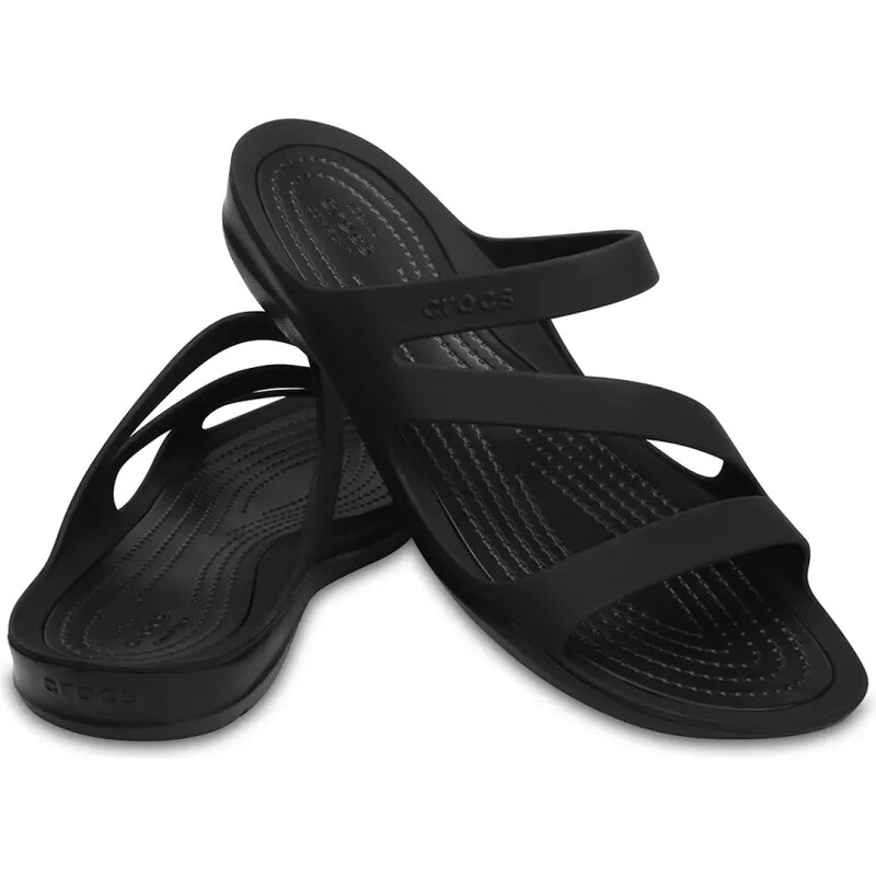 Crocs Γυναικείες Παντόφλες Swiftwater Sandal W, Χρώμα: Μαύρο