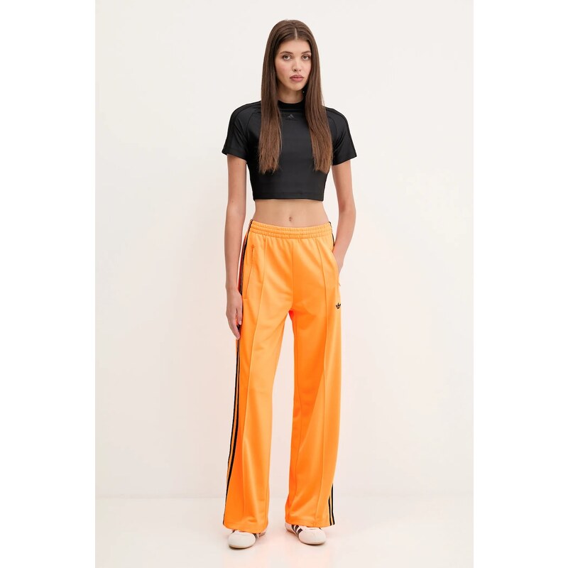 Παντελόνι φόρμας adidas Originals Firebird χρώμα: πορτοκαλί, JY2694