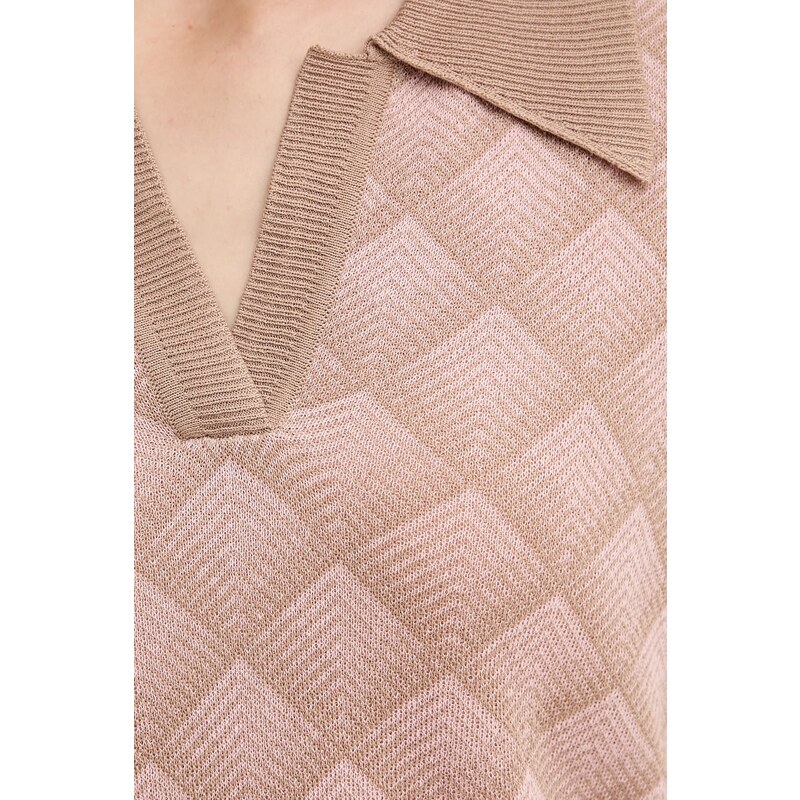 Πόλο με μείγμα με λινό Silvian Heach CHATZID