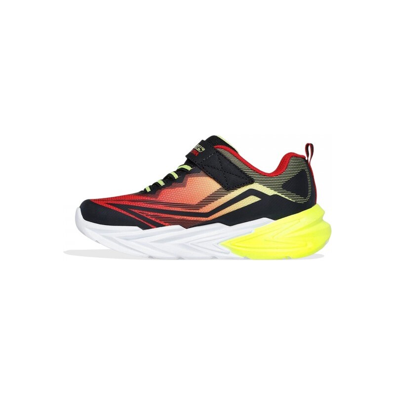 Skechers Lighted Gore & Strap Sneaker W/ Midsole Techpiece (400139L BKRD)