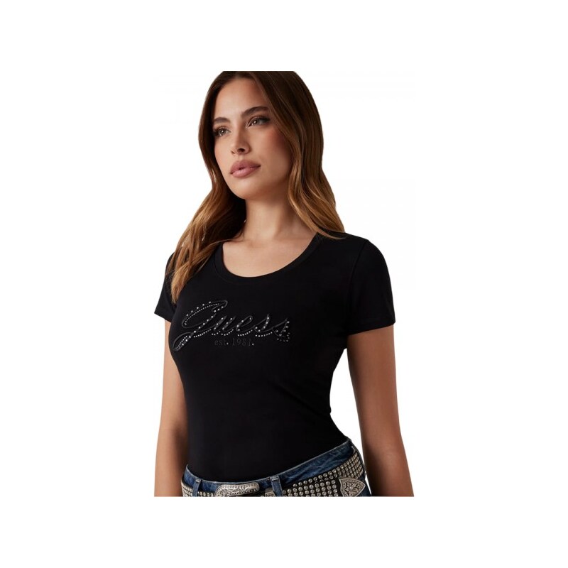 Guess CN SS EMBRO SCRIPT LOGO TEE ΜΠΛΟΥΖΑ ΓΥΝΑΙΚΕΙΑ (W5YI46J1314 G011)